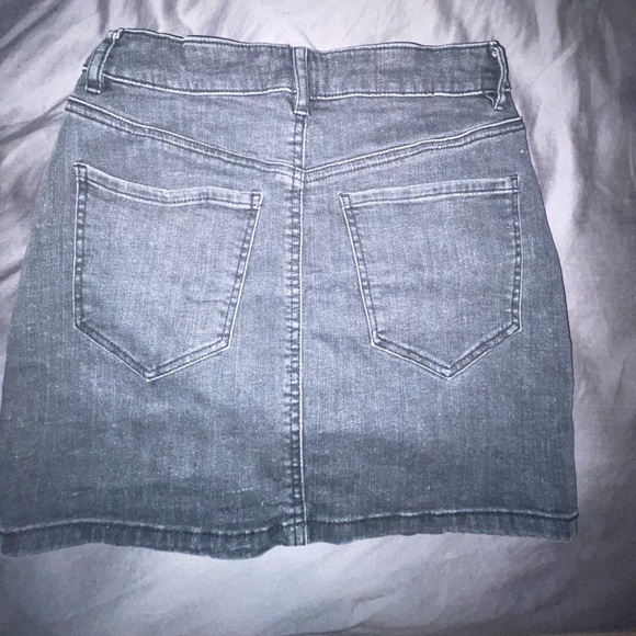 Garage - Dark Grey Denim Detailed Skirt - Picture 2 of 3